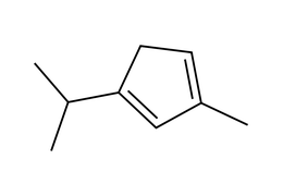 1-isopropyl-3-methylcyclopenta-1,3-diene structure