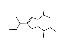 1,4-Disecbutyl-2-isopropylcyclopenta-1,3-diene structure